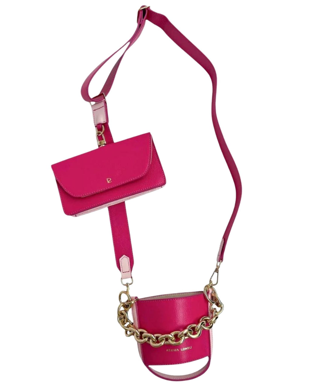 Bottle bag rosa - ajustable