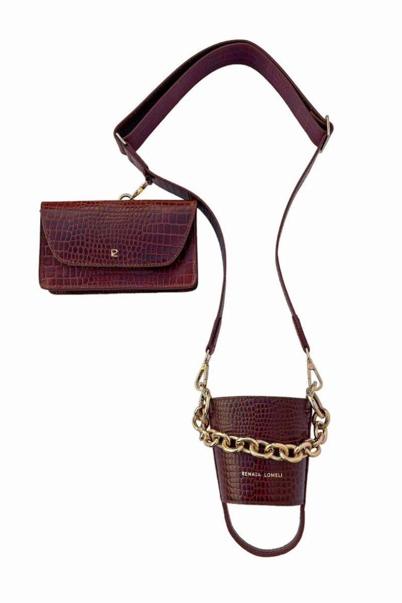 Bottle bag terracota - adjustable