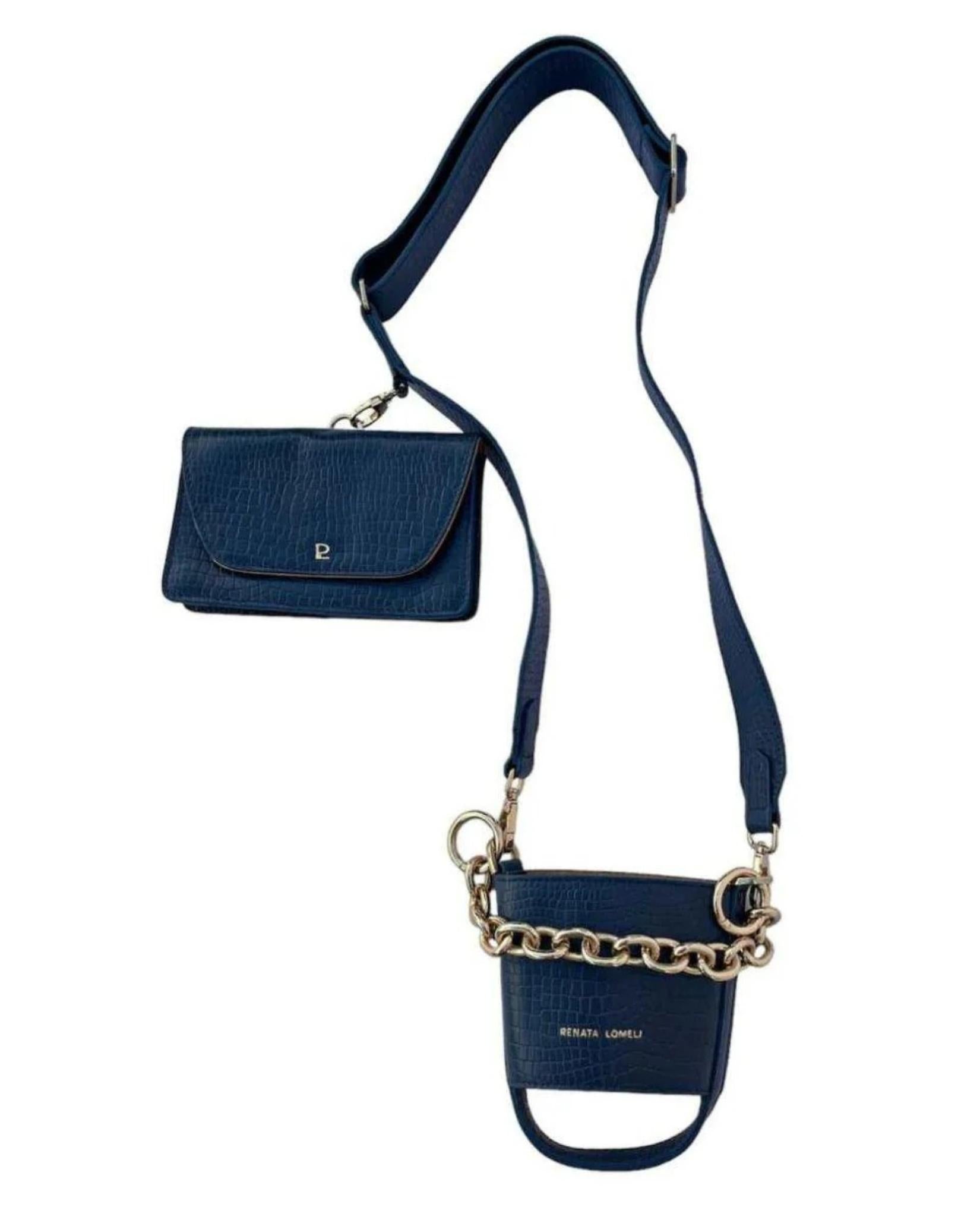 Bottle bag azul marino- ajustable