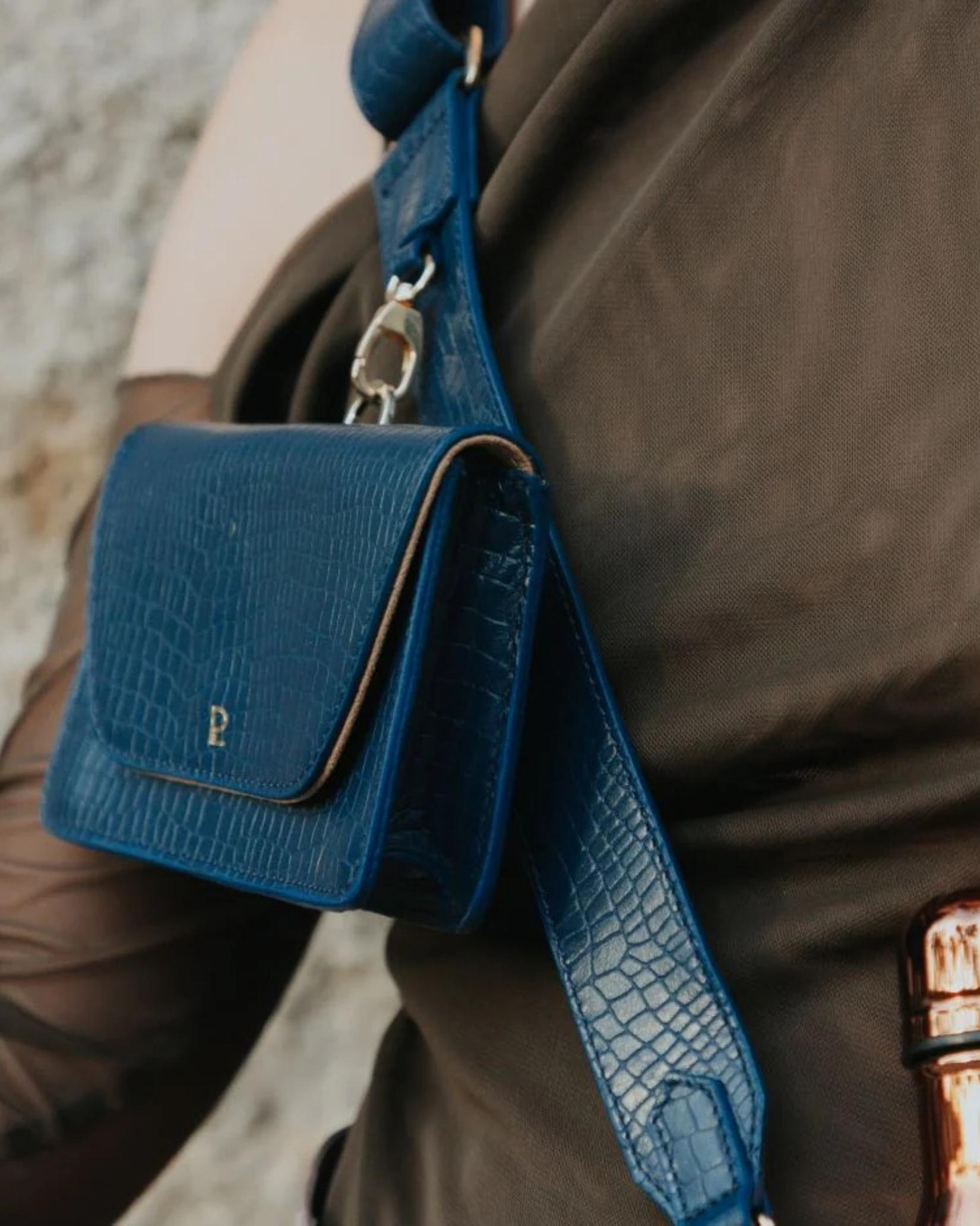 Bottle bag azul marino- ajustable