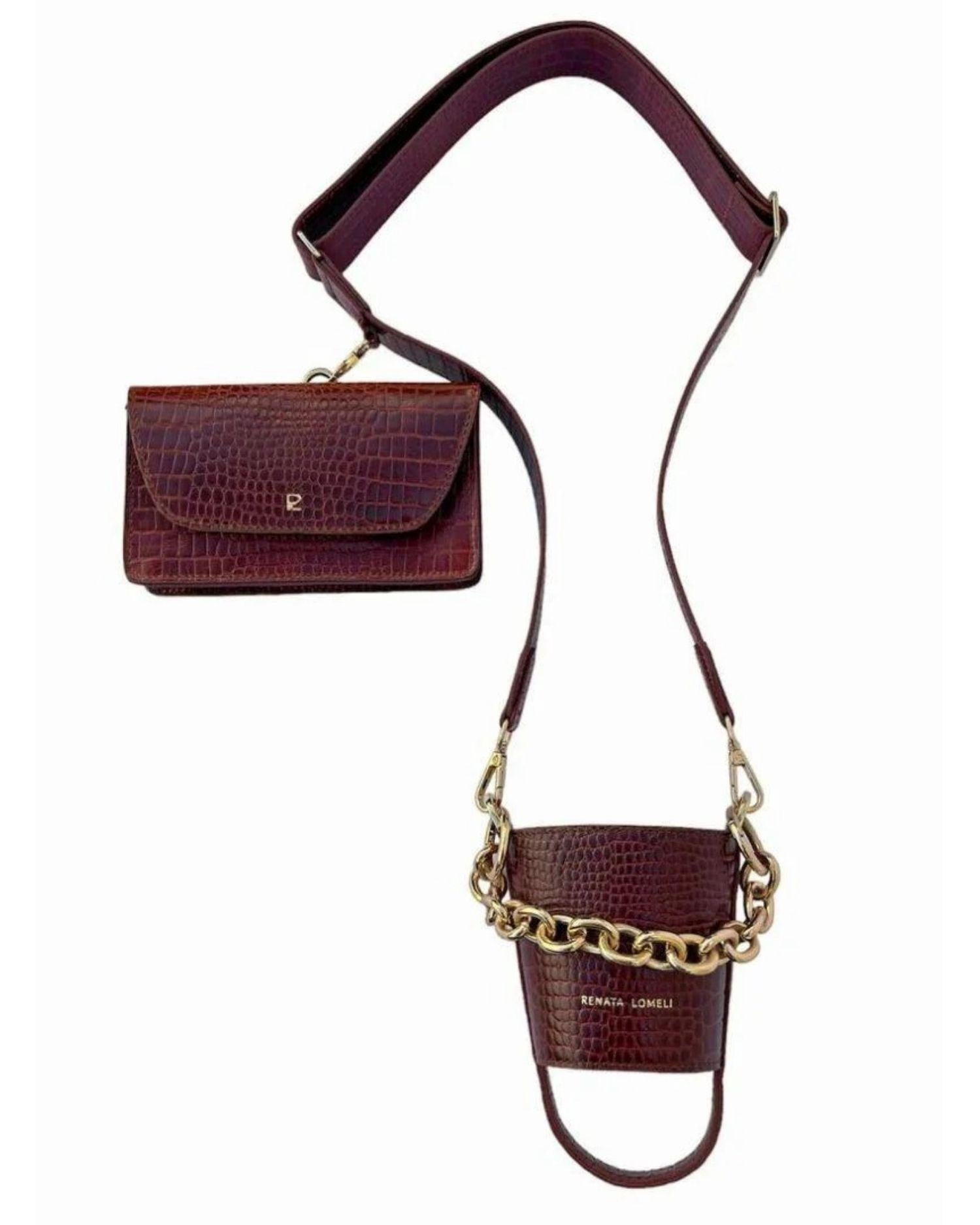 Bottle bag terracota - ajustable