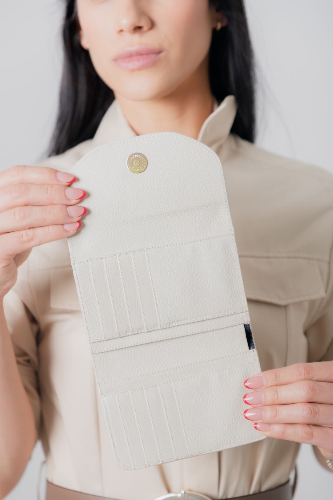 Cartera Donne hueso textura Mallorca