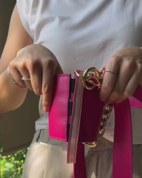 Bottle bag rosa - ajustable