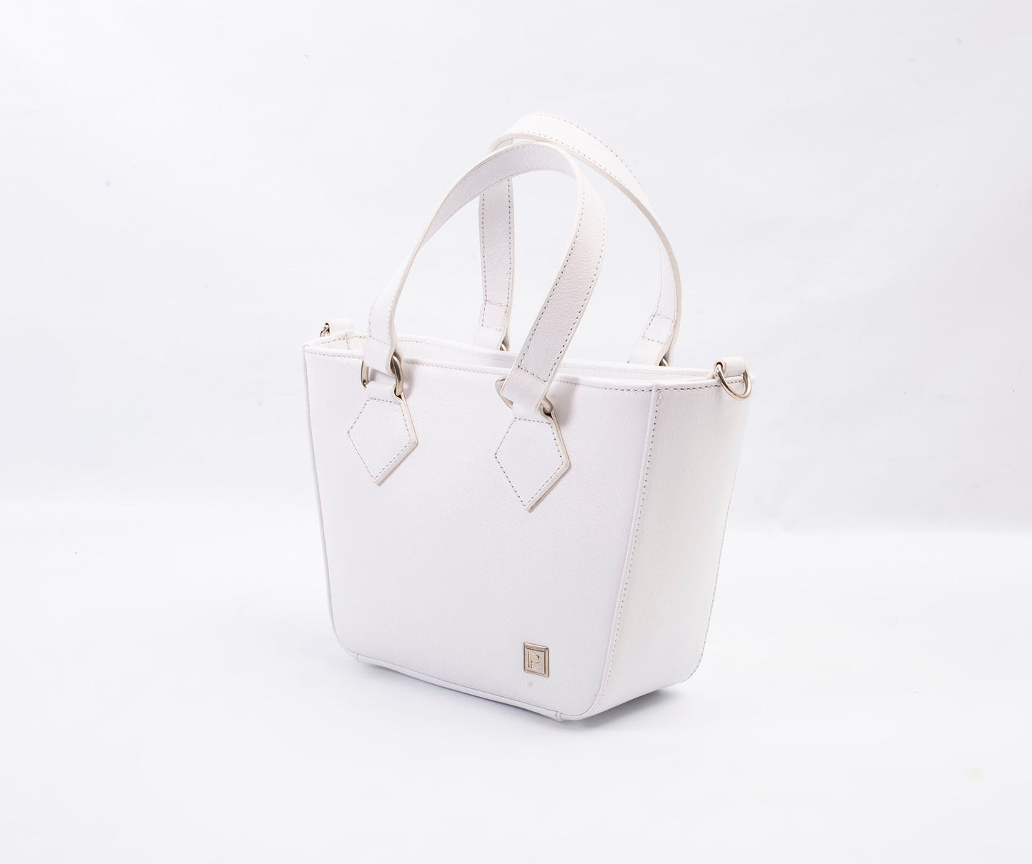 Mini tote blanca