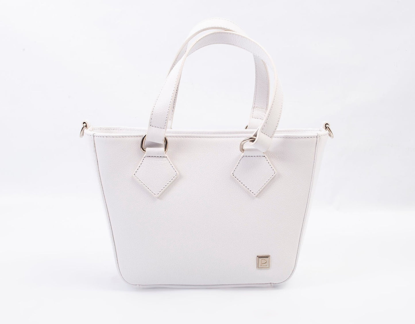 Mini tote blanca