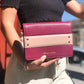 Crossbody fucsia combinada